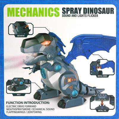 Mechanics Spray Dinosaur Toy With Light & Sound