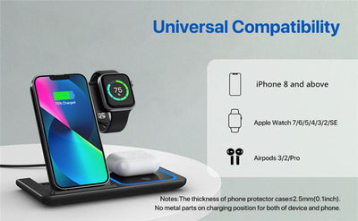 3 in 1 Wireless Fast Charging Stand-SA2408-282