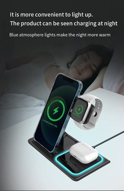 3 in 1 Wireless Fast Charging Stand-SA2408-282