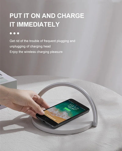 Wireless Charger Fast Charging Pad and LED Lamp-SA2405-185