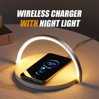Wireless Charger Fast Charging Pad and LED Lamp-SA2405-185