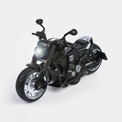 Pull Back Motorcycle With Light & Sound For Kids